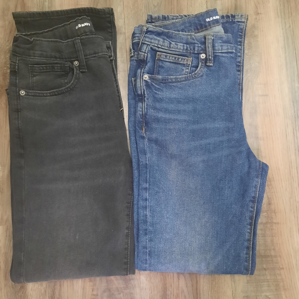 Old Navy Black and Blue Denim Pants Bundle